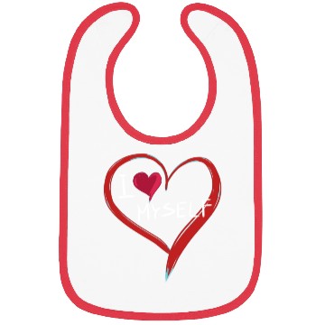 Discover i love me heart text icon Bibs
