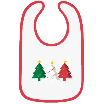 Discover Christmas Tree Italy Flag Bibs