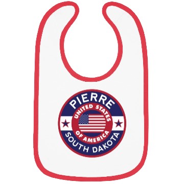 Discover Explore The World blue and green Bibs