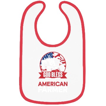 Discover Farming Farmer Us American Flag Bibs