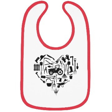 Discover Farming Farmer Heart Tractor Bibs