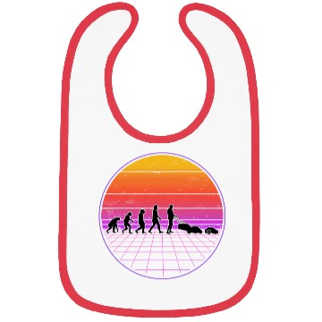 Discover Robotic Lawnmower Evolution Retro Bibs