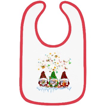Discover Gnomes Merry Christmas Light Family Gnome Xmas Bibs