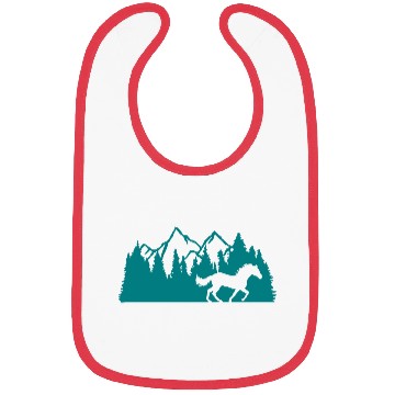Discover forest mountains nature horse Bibs