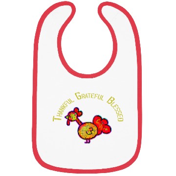 Discover Thankful grateful blessed leopard Bibs
