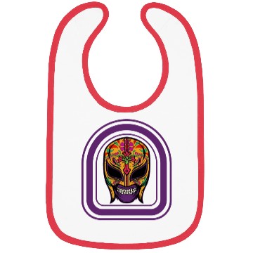 Discover Dia De Los Muertos Bibs, Lucha Libre El Santo