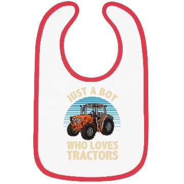 Discover Just A Boy Who Loves Tractors Cool Tractor Bibs