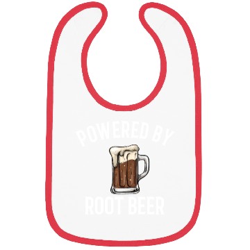 Discover Powered by root beer, root beer Bibs