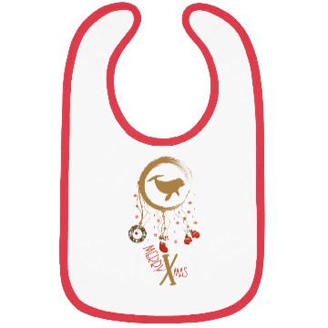 Discover Winter dreamcatcher Christmas Dolphin Bibs