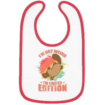 Discover I'm not Weird I'm Limited Edition Platypus Bibs