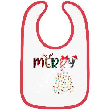 Discover MERRY CHRISTMAS ,Christmas light Bibs