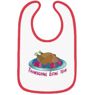 Discover Thanksgiving eating team Bibs