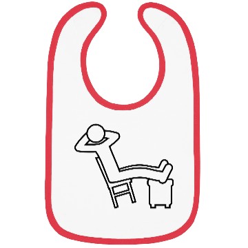 Discover relax man chair icon Bibs