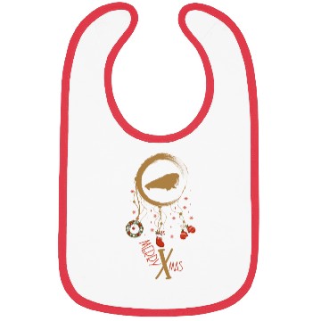 Discover Winter dreamcatcher Christmas Walrus Bibs