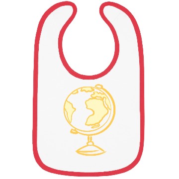 Discover Globe Icon. Geography Teacher. Education symbol Bibs