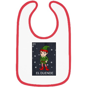 Discover El Duende The Elf Card Mexican Lottery Christmas Bibs