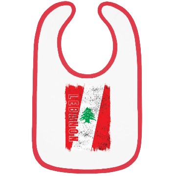 Discover Lebanon vintage flag Bibs