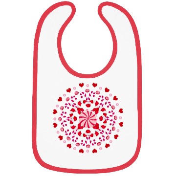 Discover red candy cane ornament for christmas Bibs