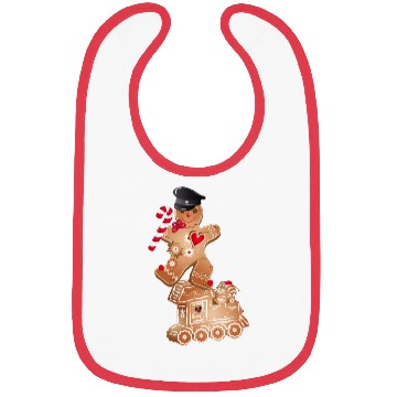 Discover Gingerbread man as engine driver on the locomotive Bibs