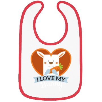 Discover I love my bunny Bibs