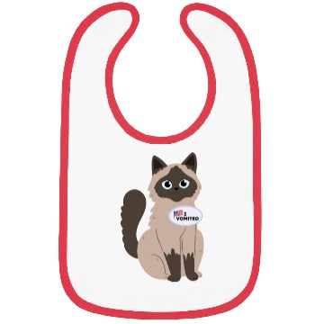 Discover I Vomited Funny Cat American Election Voting Bibs