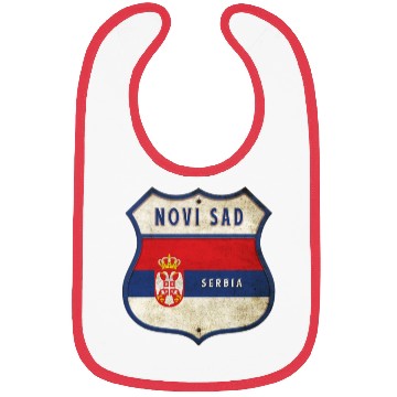 Discover Novi Sad Serbia coat of arms flag design Bibs