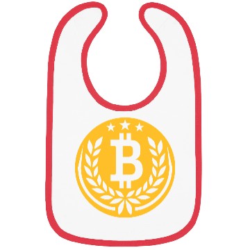Discover emblem bitcoin laurel wreath Bibs
