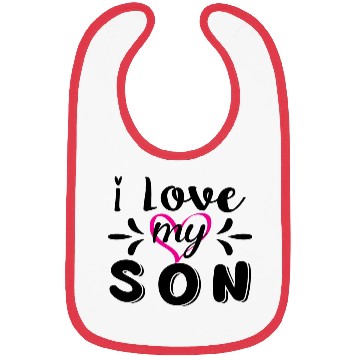 Discover I Love My Son Bibs