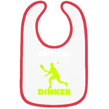 Discover Pickleball Critical Dinker, Funny Pickle Ball. Bibs