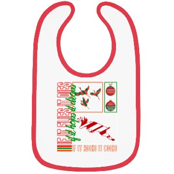 Discover Christmas Bibs, If It Flies It Dies Duck And