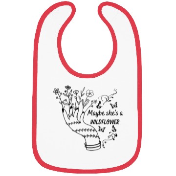 Discover Maybe She s a Wildflower Cute Wildflower Bibs