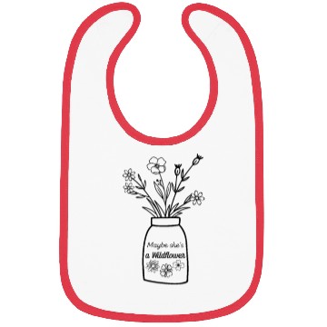 Discover Maybe She s a Wildflower Cute Wildflower Bibs