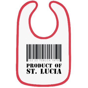 Discover Product of St. Lucia (Black) Bibs