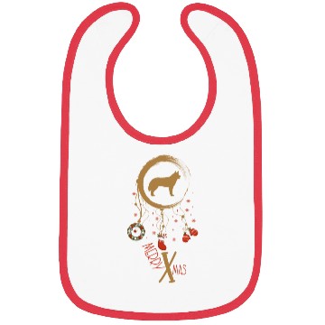 Discover dog dreamcatcher Christmas Akita Bibs