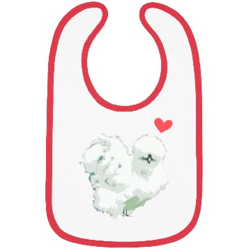 Discover Funny Silkie Chicken Hen Backyard Farmer Bibs