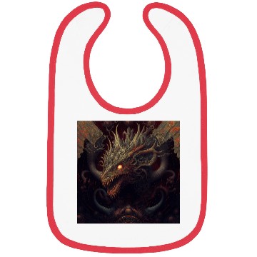 Discover Dark fantasy dragon cover version 3 Bibs