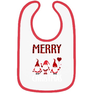 Discover Merry Christmas Gnomes Bibs