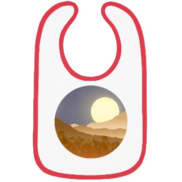 Discover Nightscape with full moon Bibs