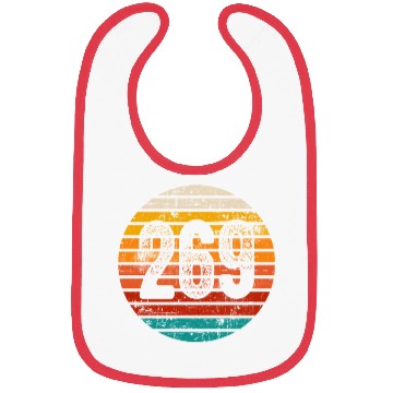 Discover Distressed Vintage Sunset 269 Area Code Bibs