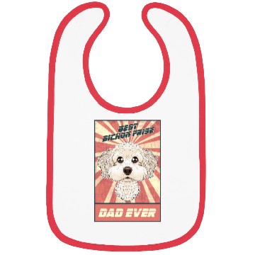 Discover Best Bichon Frise Dad Ever I Bichon Lover Bibs