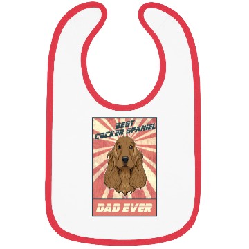 Discover Best Cocker Spaniel Dad Ever I Cocker Spaniel Bibs