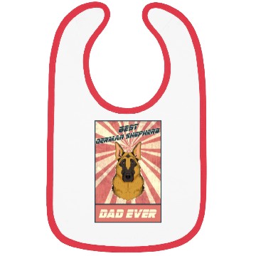 Discover Best German Shepherd Dad Ever I German Shepherd Bibs