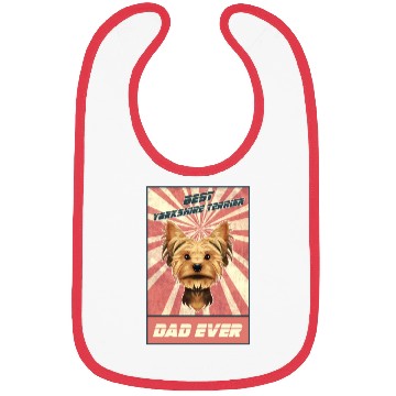 Discover Best Yorkshire Terrier Dad Ever I Yorkie Lover Bibs