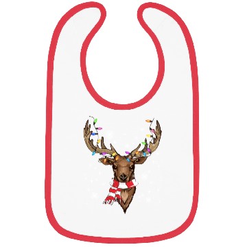 Discover Reindeer Plaid Deer Buffalo Holiday Christmas Bibs
