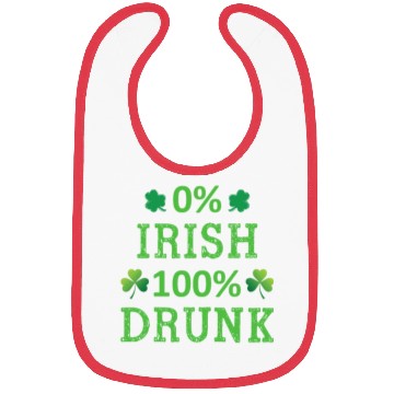 Discover 0 Irish 100 Drunk Funny St Patricks Day Bibs