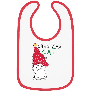 Discover Christmas Cat Bibs