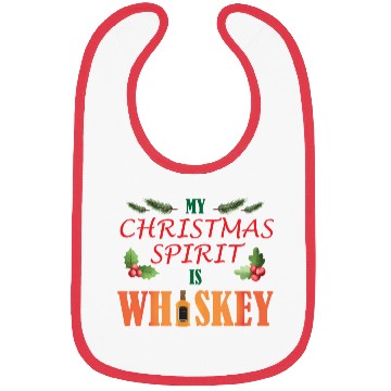 Discover Christmas Spirit Whiskey Bibs