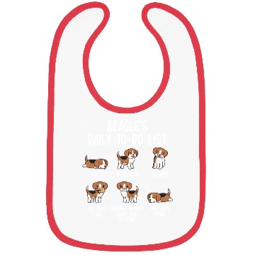 Discover Beagle Daily To Do List Bibs