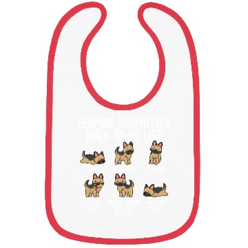 Discover German Shepherd Daily To Do List Bibs