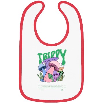 Discover Trippy Magic Mushrooms Psychedelic Bibs neon